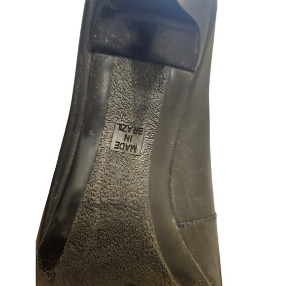 Talbots Womens 2.5" Pumps Black Genuine Leather Made In Brazil Size 7B - Picture 3 of 15